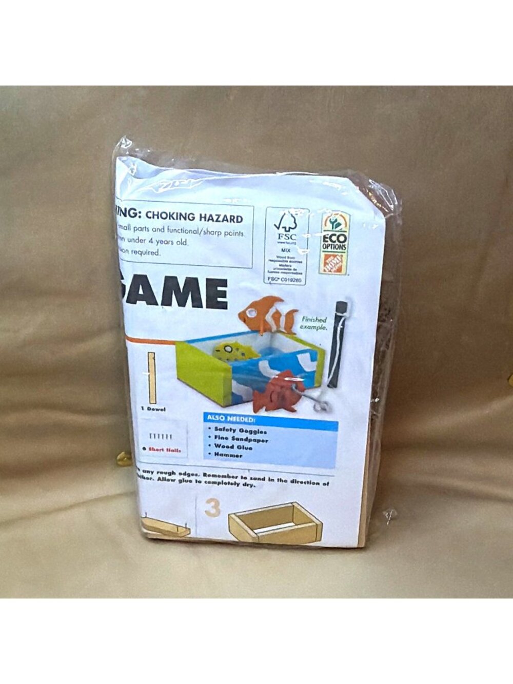 The Home Depot Kid Workshop Fishing Game Wooden Craft Kit Craft Set STEM Toy DIY